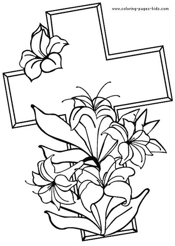 Good friday coloring pages and pintables for kids