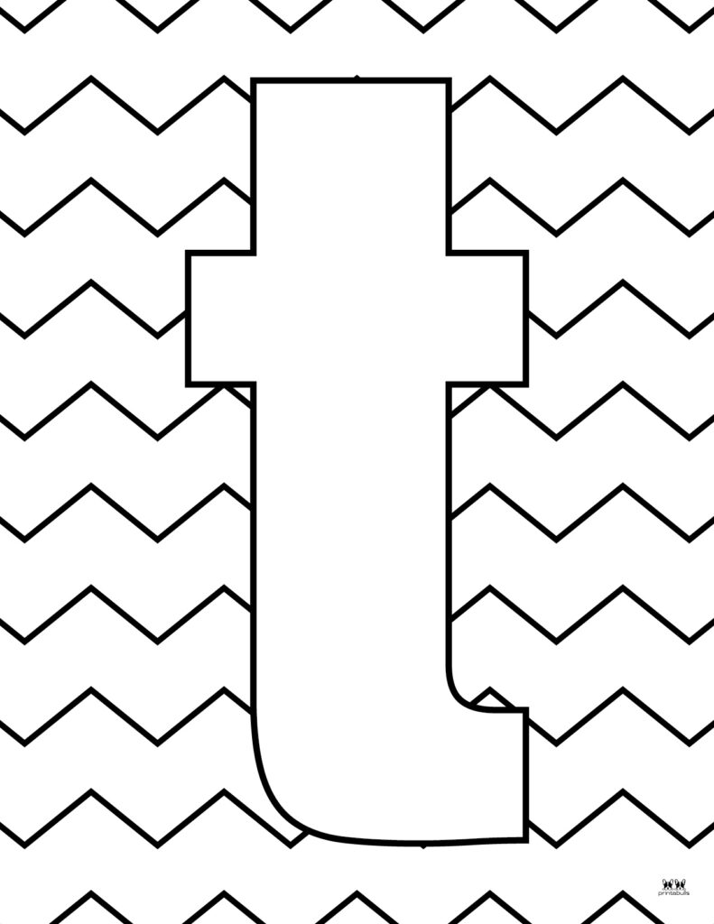 Letter t coloring pages