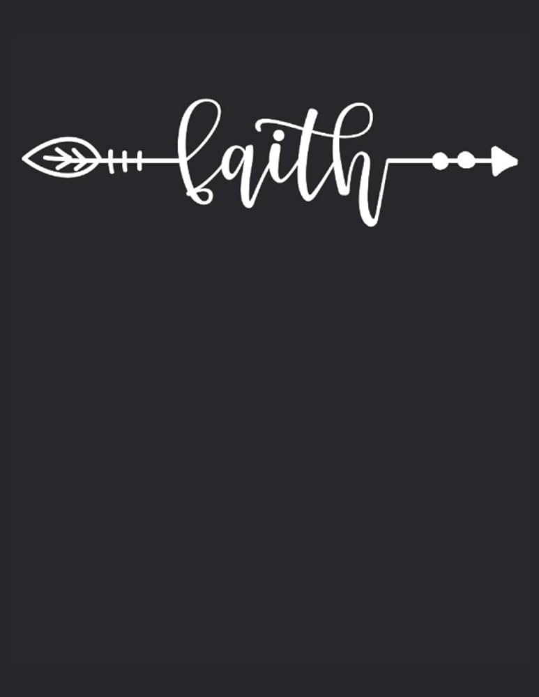 Faith letter print cross arrow trust jesus religion faith coloring book