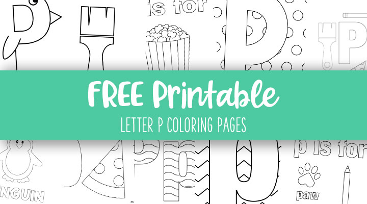 Letter p coloring pages