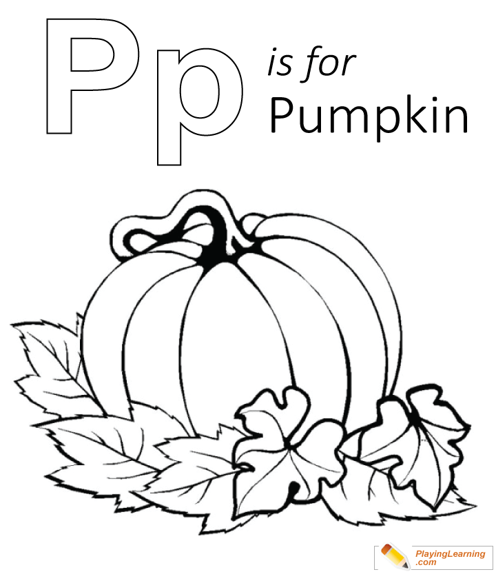P is for pumpkin coloring page free p is for pumpkin coloring page