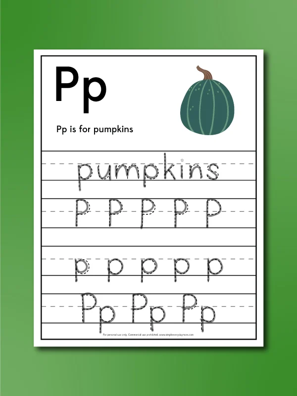 Pumpkin worksheets for preschool freebie