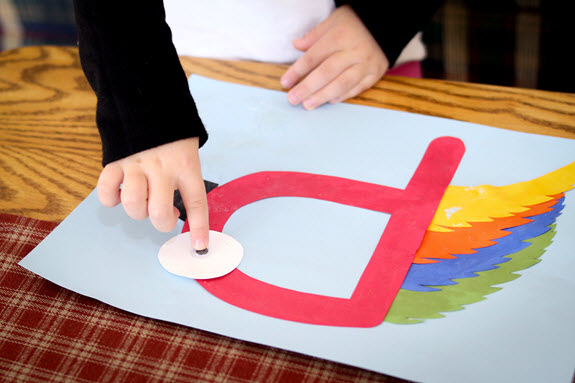 Printable letter p craft
