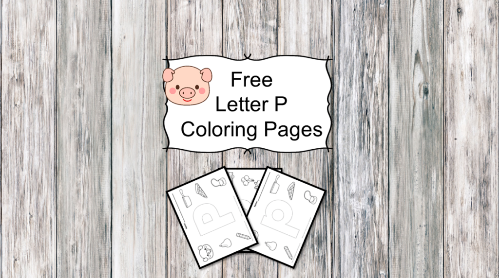 Letter p coloring pages