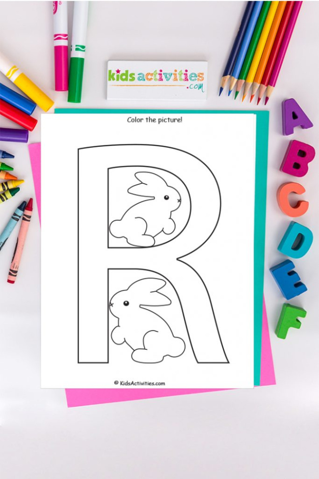 Letter p coloring page free alphabet coloring page