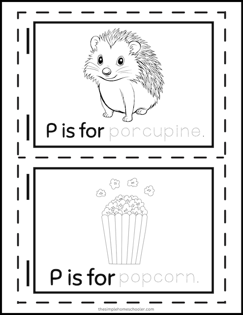 Letter p printables free easy print