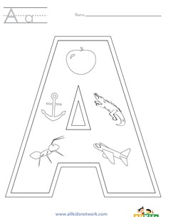Alphabet coloring pages all kids network