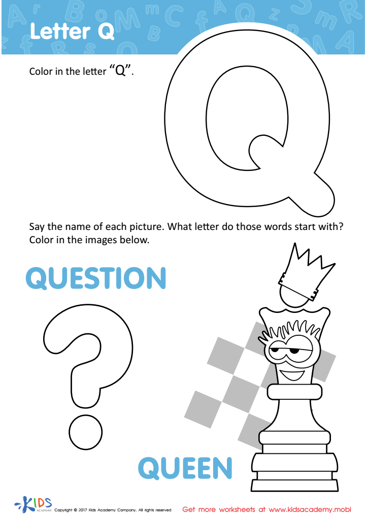 Kindergarten alphabet coloring pages for kids