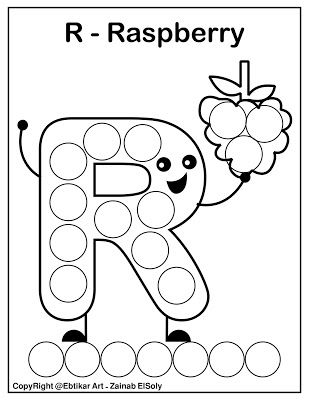 Set of abc dot marker coloring pages preschool coloring pages kindergarten coloring pages preschool alphabet printables