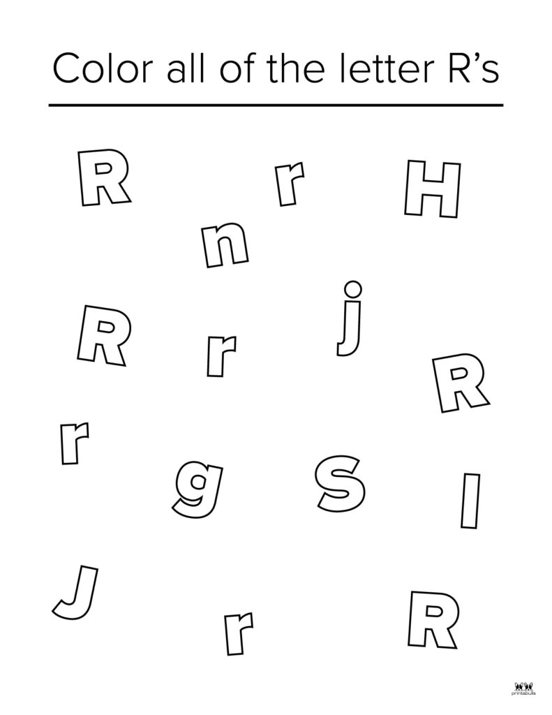 Letter r worksheets