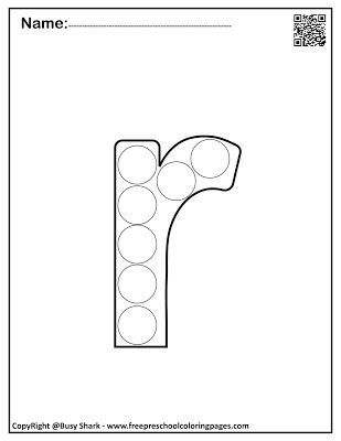 Letter r free dot markers coloring pages dot markers dot marker activities letter r