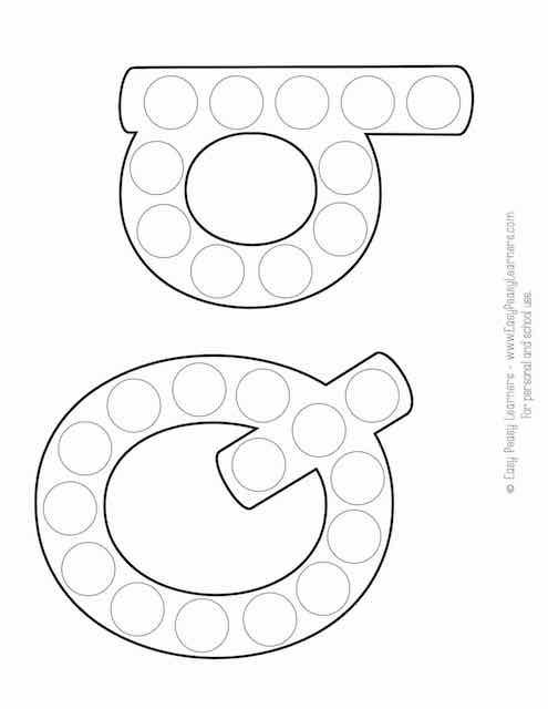 Free alphabet do a dot printables