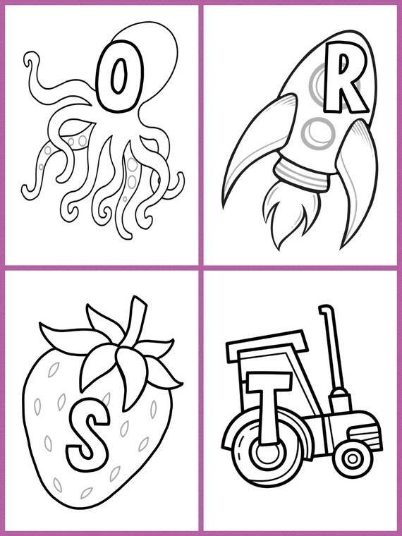 Abc coloring sheets large easy to color pages of a to z coloring fun toddler preschool coloring page worksheets kids activity