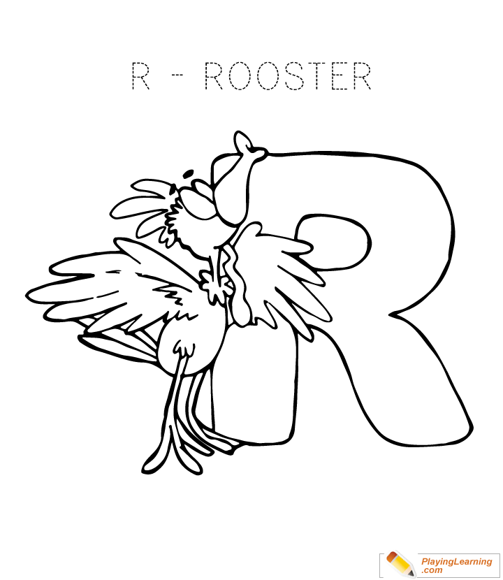 Letter r coloring page free letter r coloring page