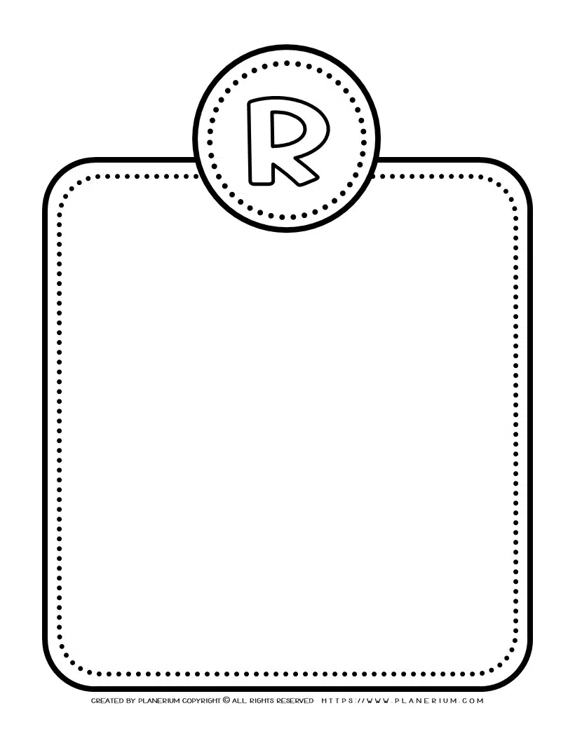 Alphabet letter templates