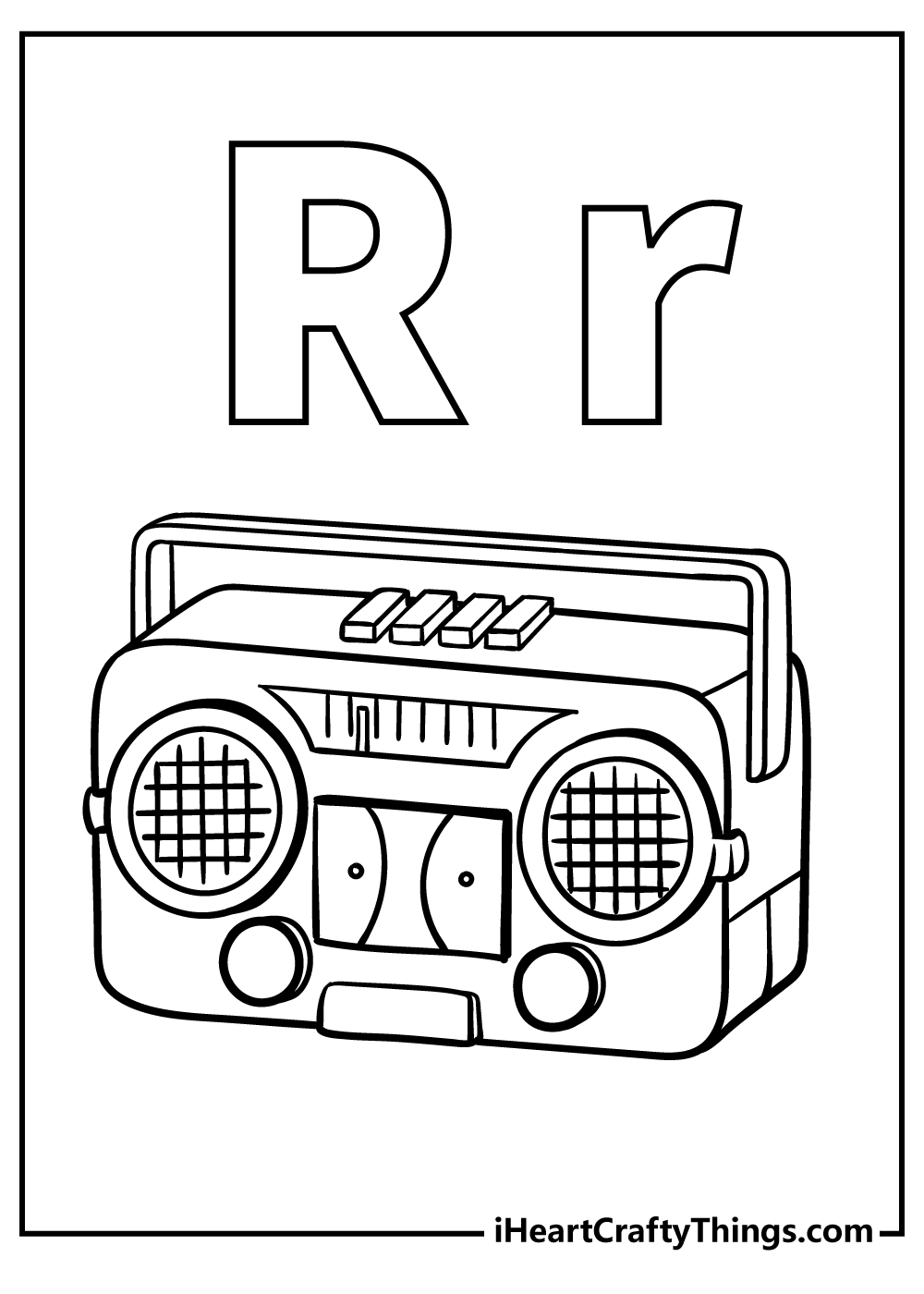 Letter r coloring pages free printables