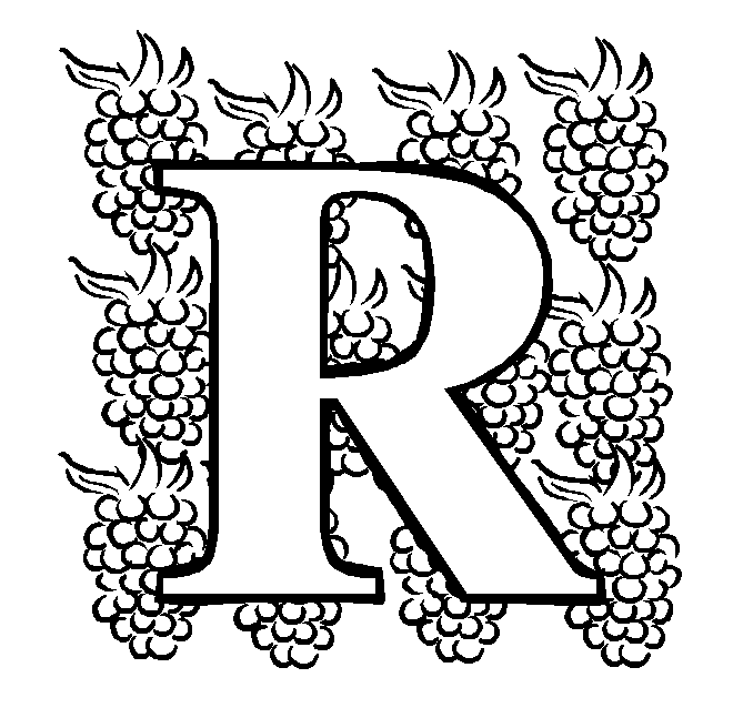 Www alphabet fruit vegetable alphabet coloring page