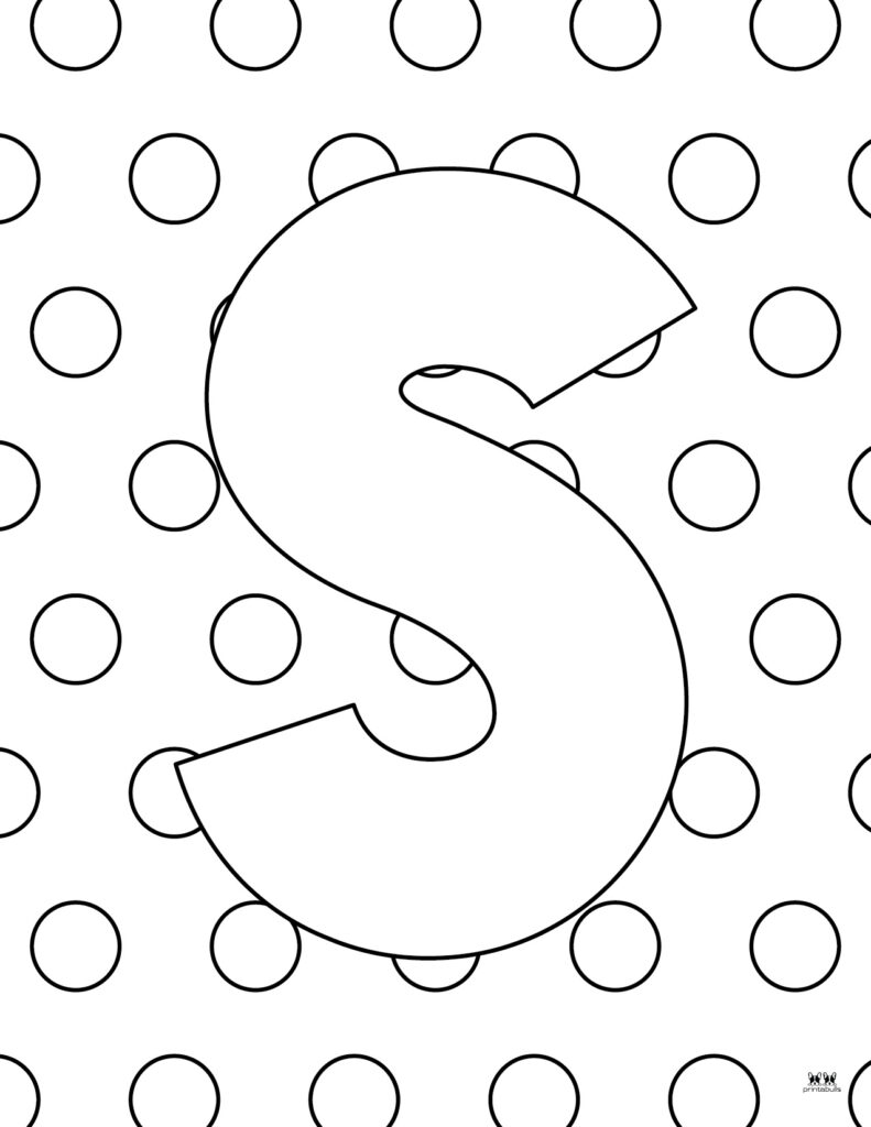 Letter s coloring pages