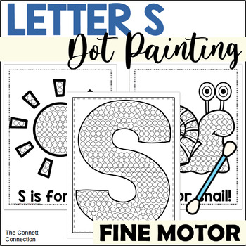 Letter s alphabet dot painting activities by the connett connection