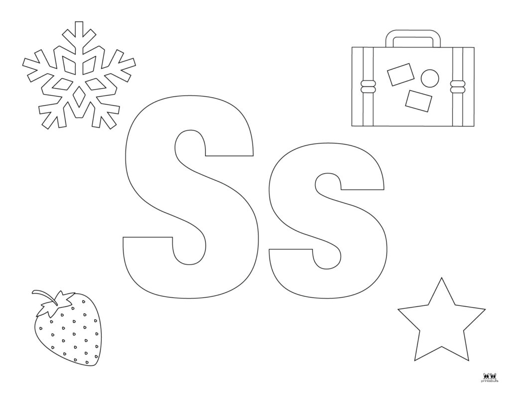 Letter s coloring pages