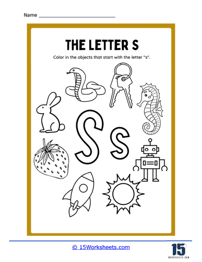 Letter s worksheets