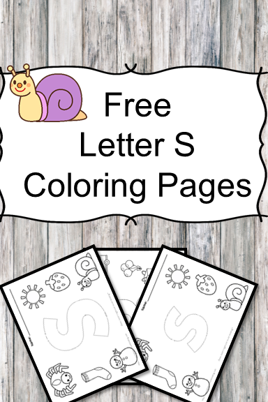 Letter s coloring pages