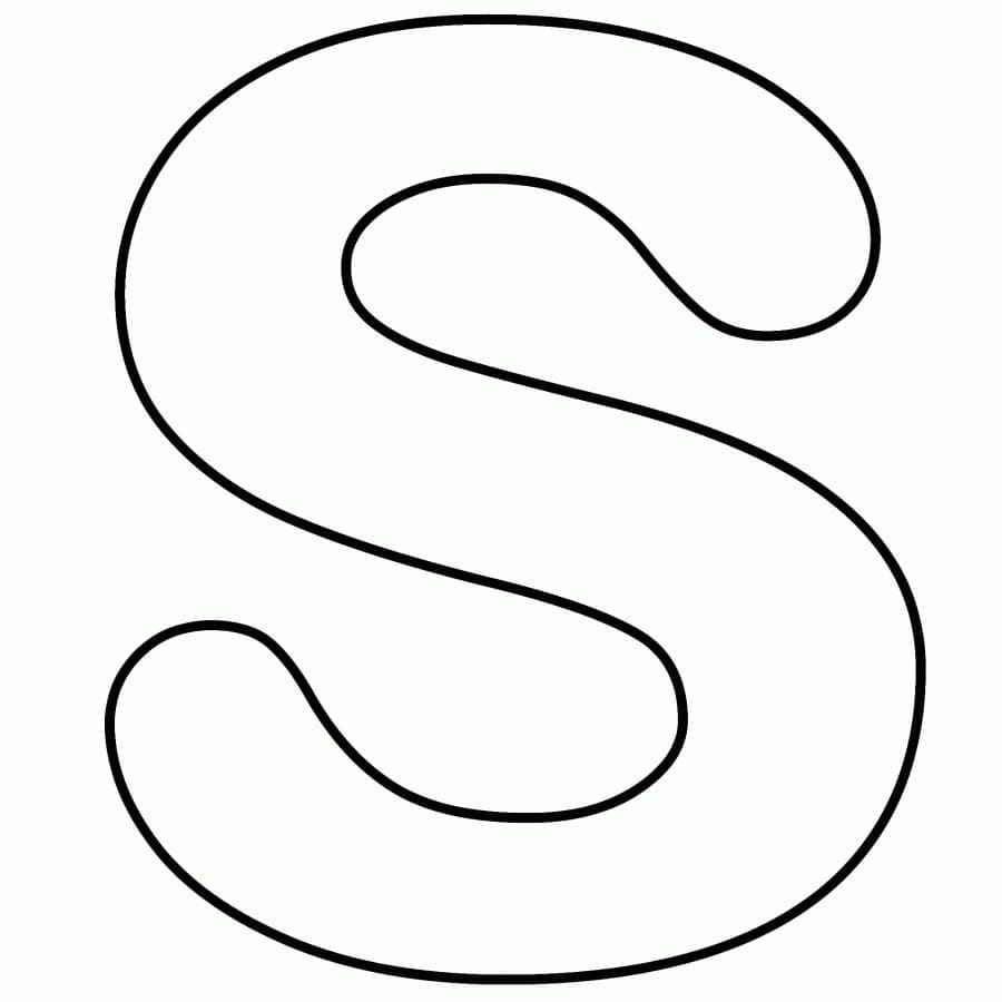 Letter s coloring pages