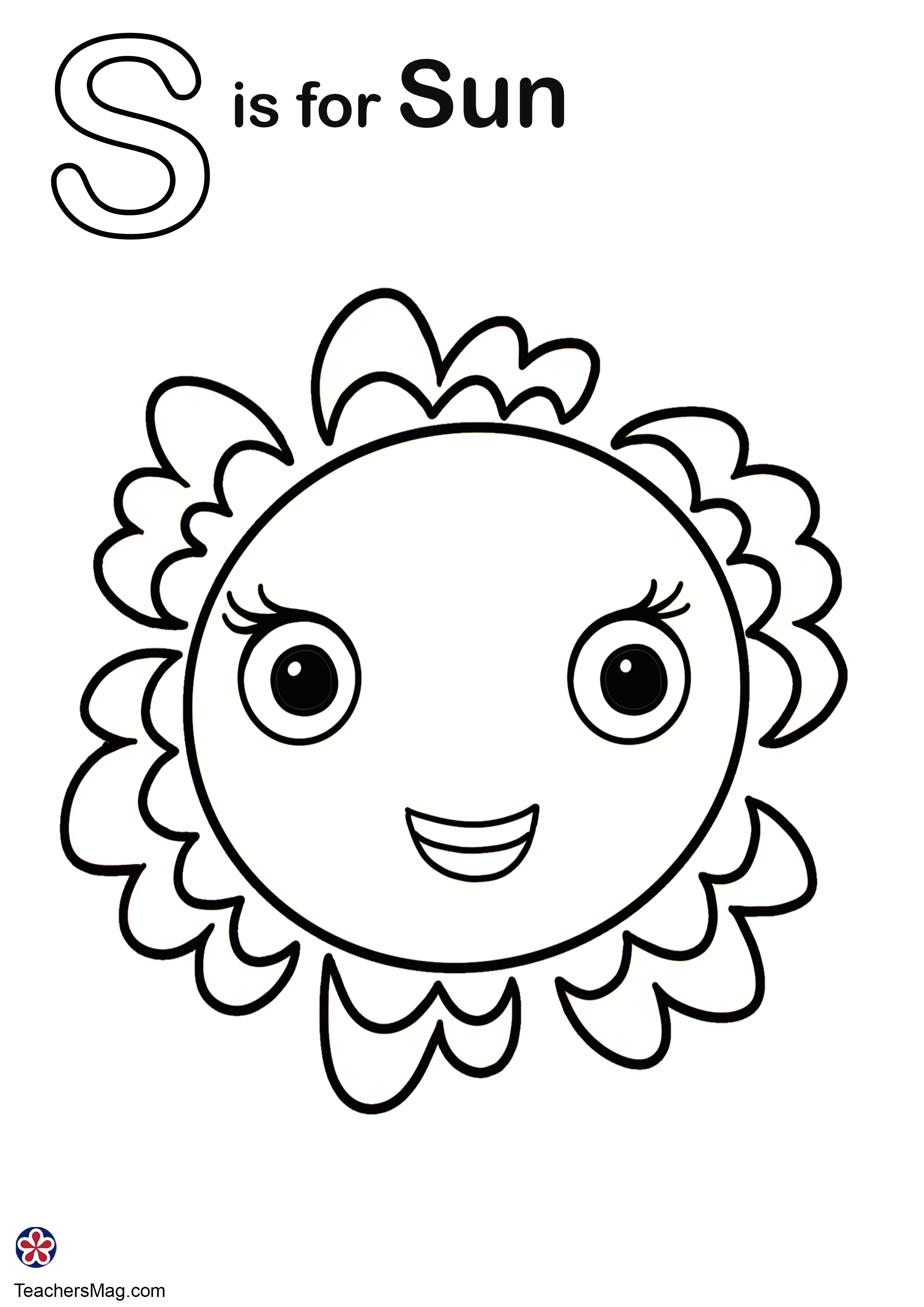 Letter s coloring pages