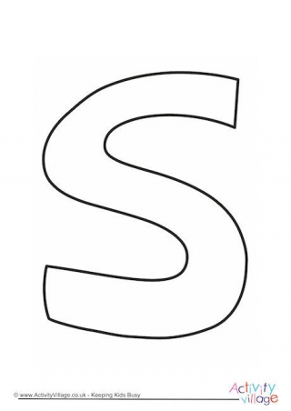 Letter s louring pages