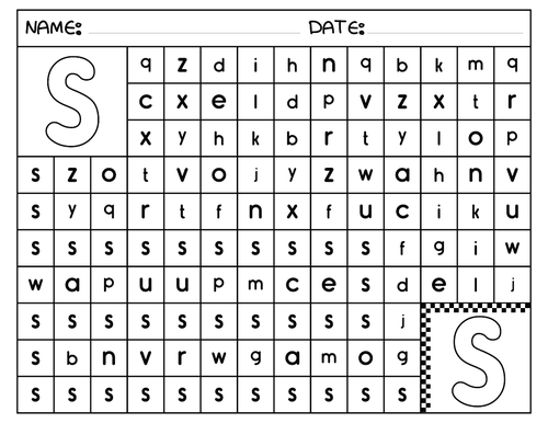 Alphabet letter identification alphabet maze worksheets s letter recognition mazes puzzle book teaching resources
