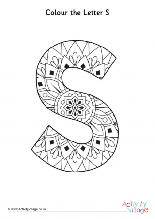 Start with the letter s louring page