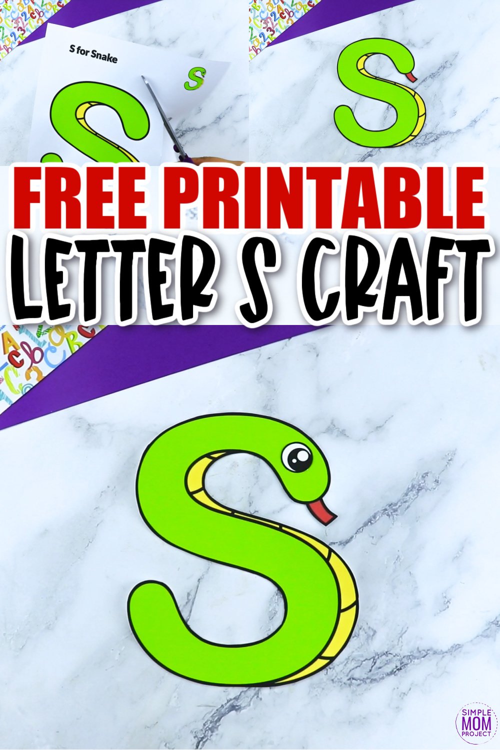 Free printable letter s craft template â simple mom project