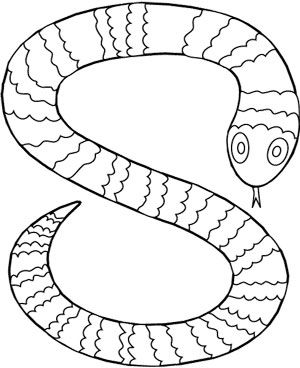 Letter ssnake snake coloring pag coloring pag coloring pag for kids