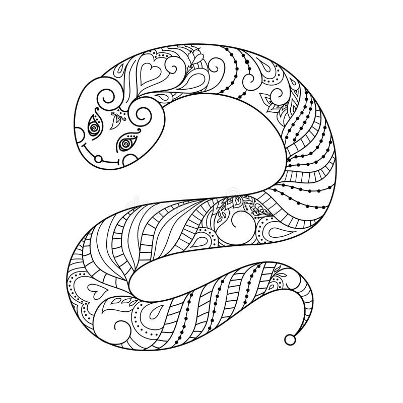 Snake colouring page stock illustrations â snake colouring page stock illustrations vectors clipart