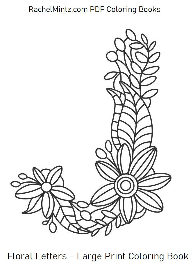 Floral letters
