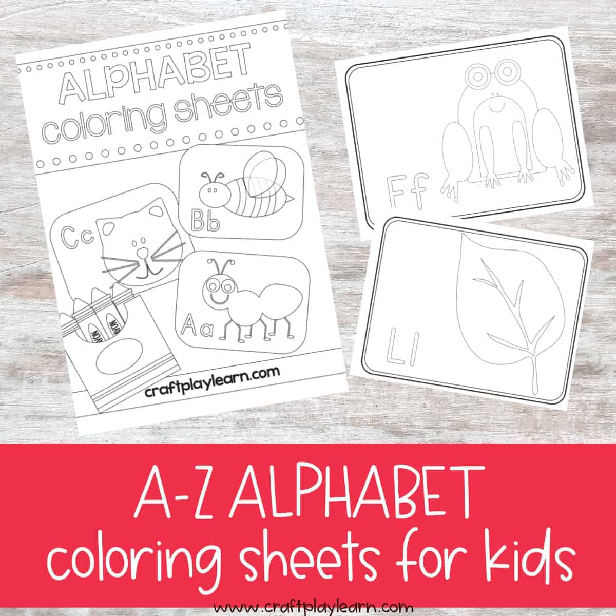 Alphabet coloring sheets for kids