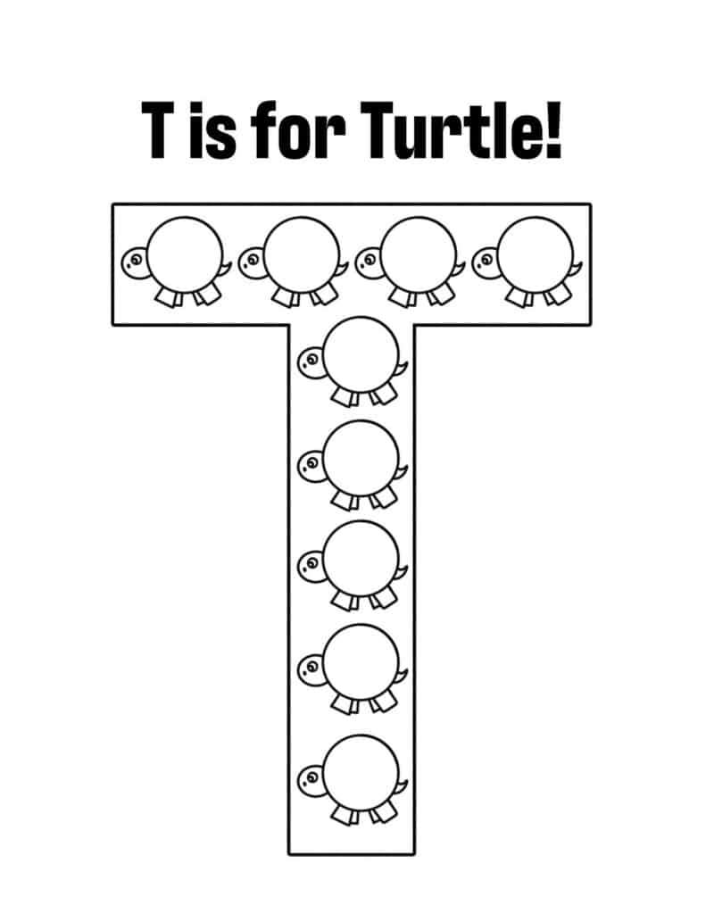 Free letter t worksheets for preschool â the hollydog blog