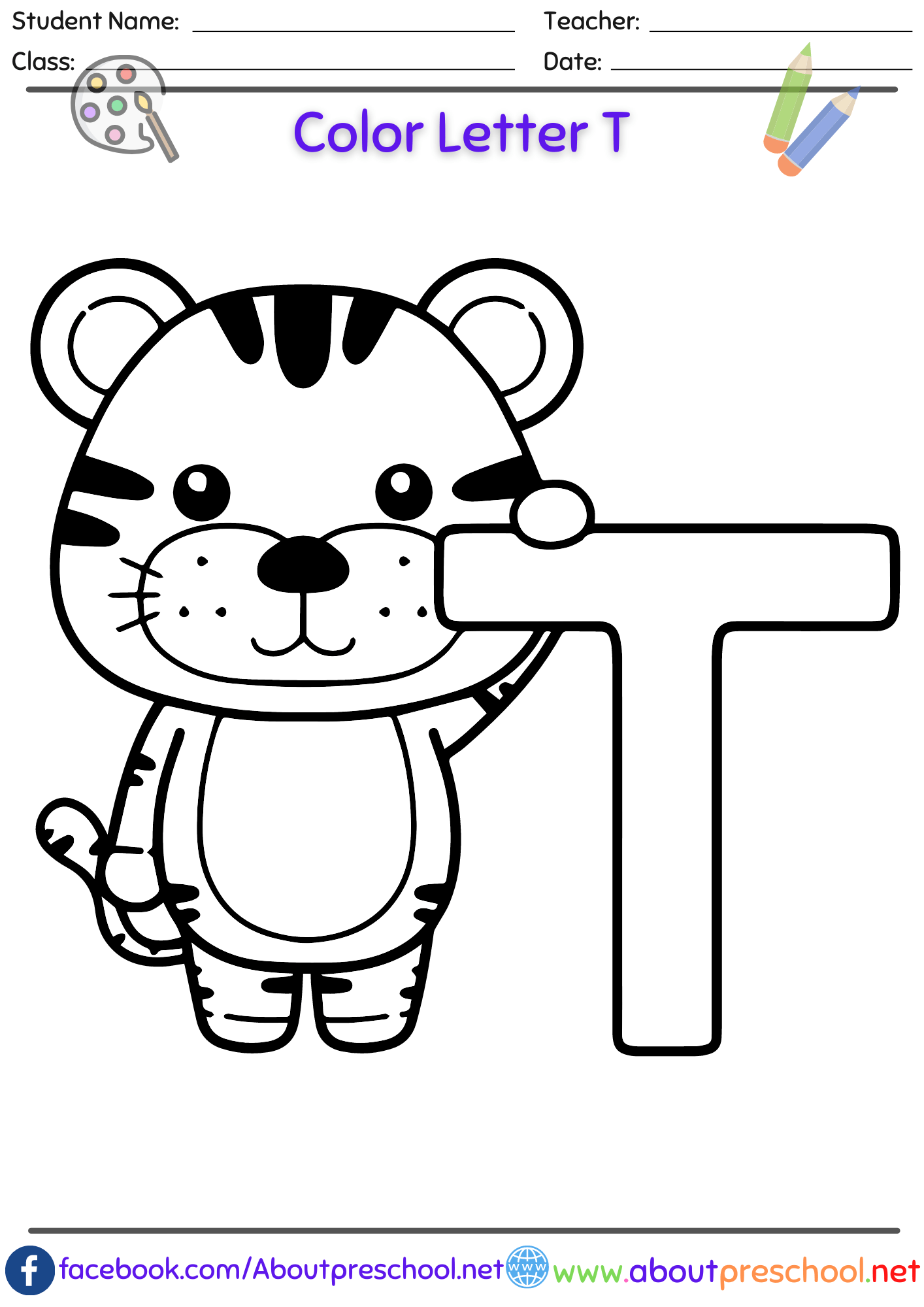 Letter t worksheets archives