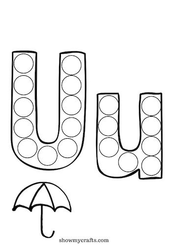 Printable alphabet dot painting worksheets