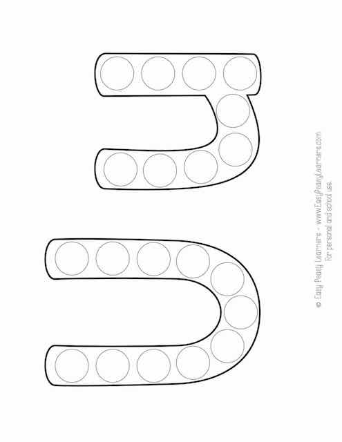 Free alphabet do a dot printables