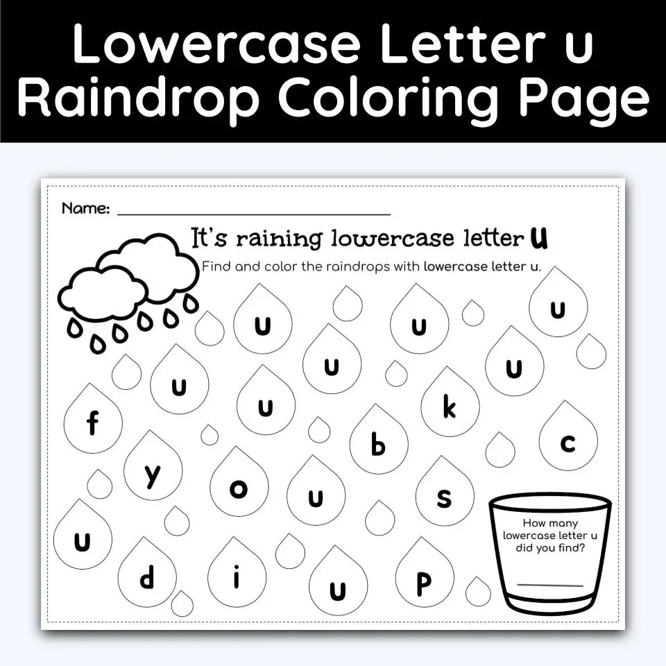 Lowercase letter u