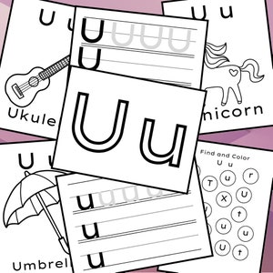 Letter u template