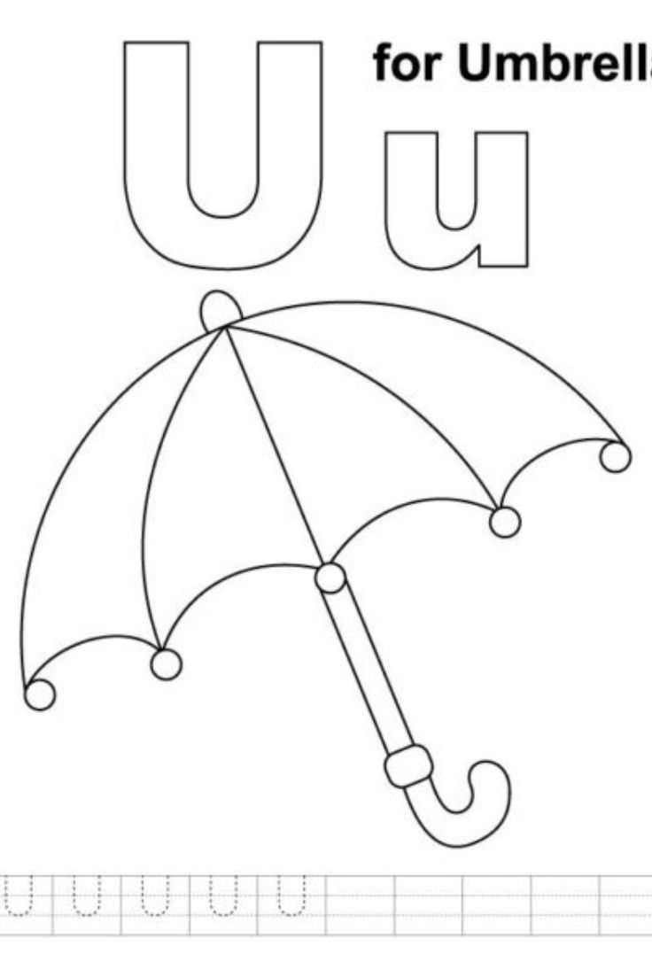 Free letter u colorg pages