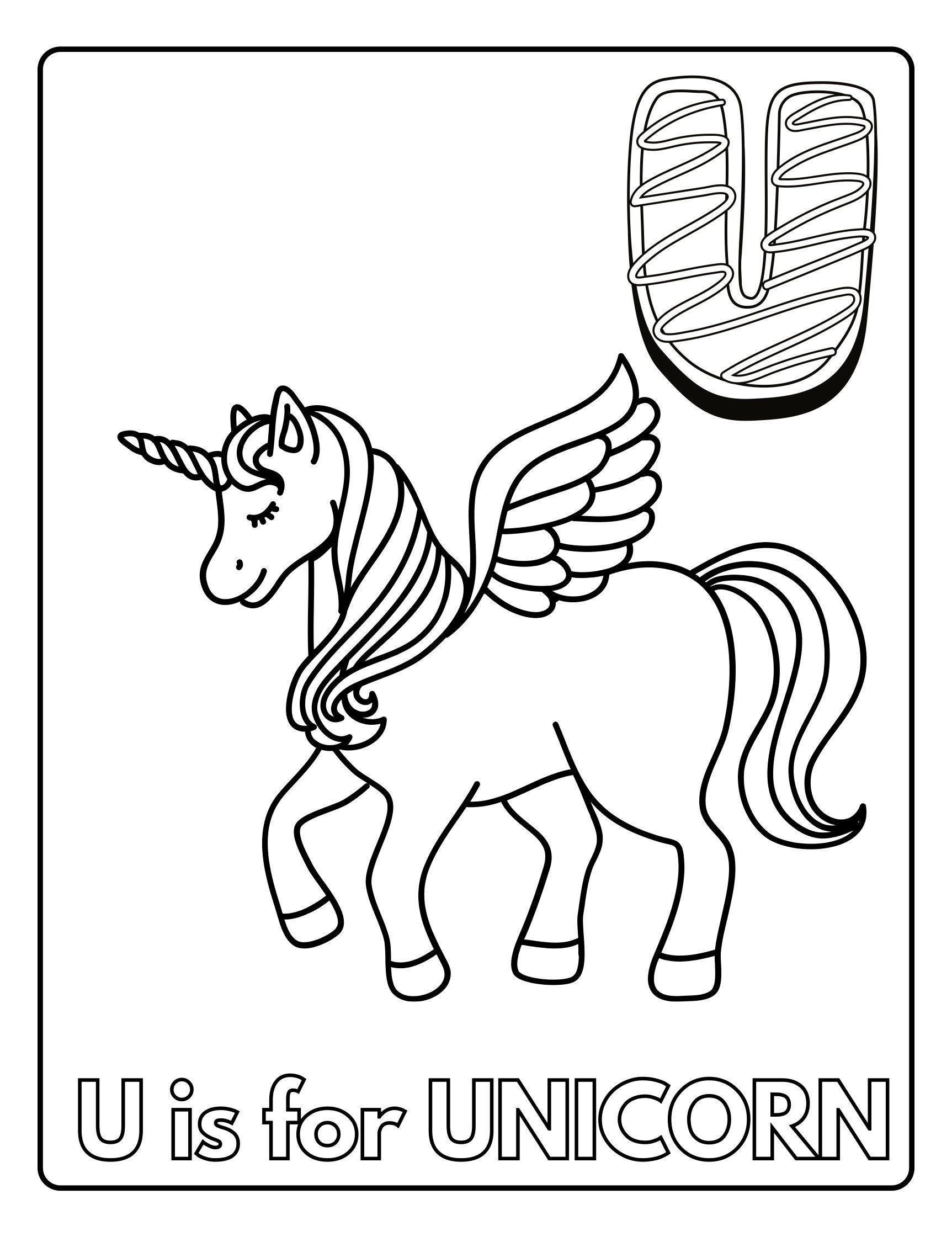 Unicorn and mermaid coloring pages instant download