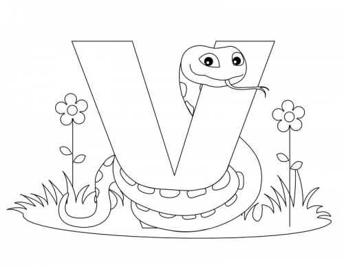 Alphabet coloring pages
