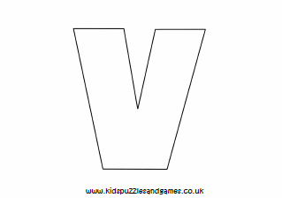 V outline lowercase louring sheet