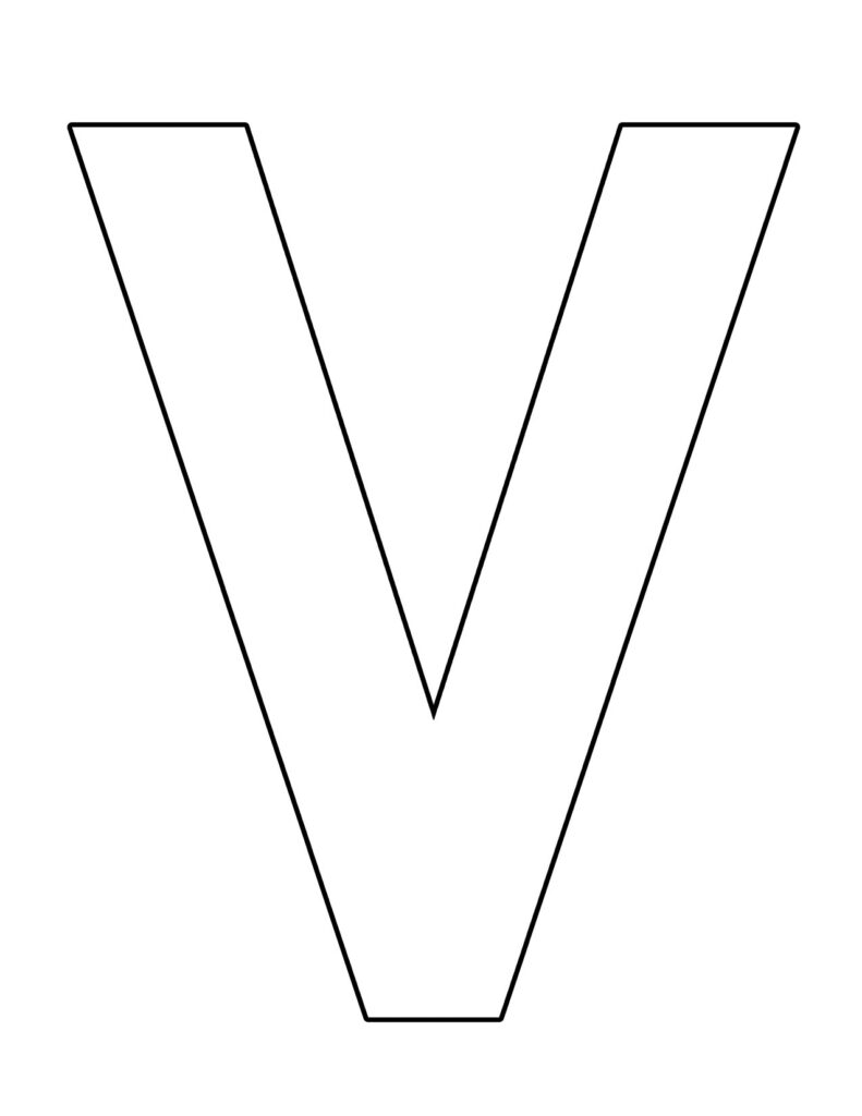 Free letter v worksheets for preschool â the hollydog blog