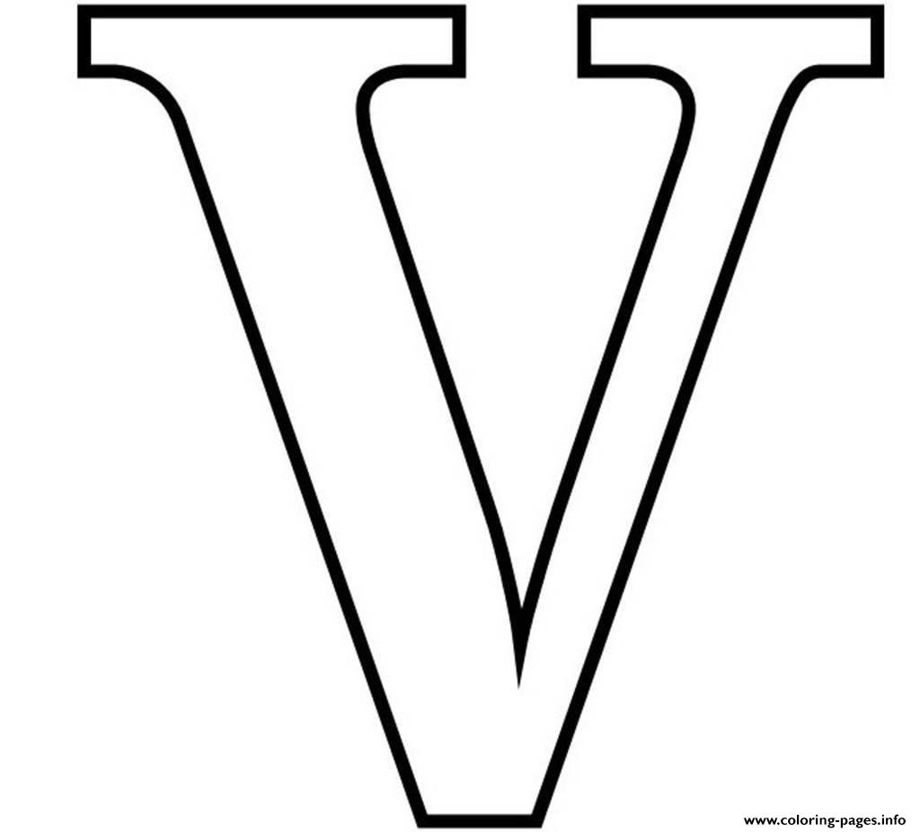 Letter v alphabet sc coloring page printable