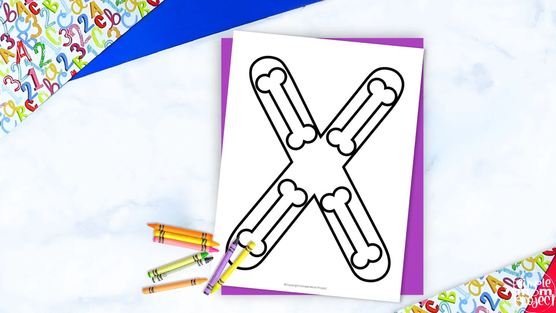 Free printable letter x coloring page â simple mom project