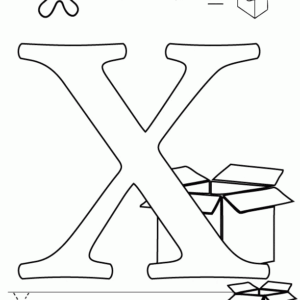 Letter x coloring pages printable for free download